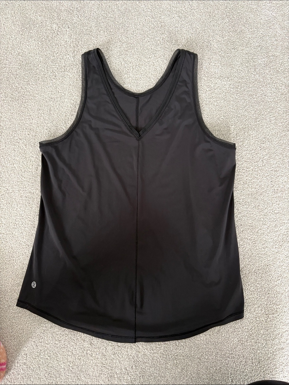 lululemon athletica Black V-Neck Performance Tank